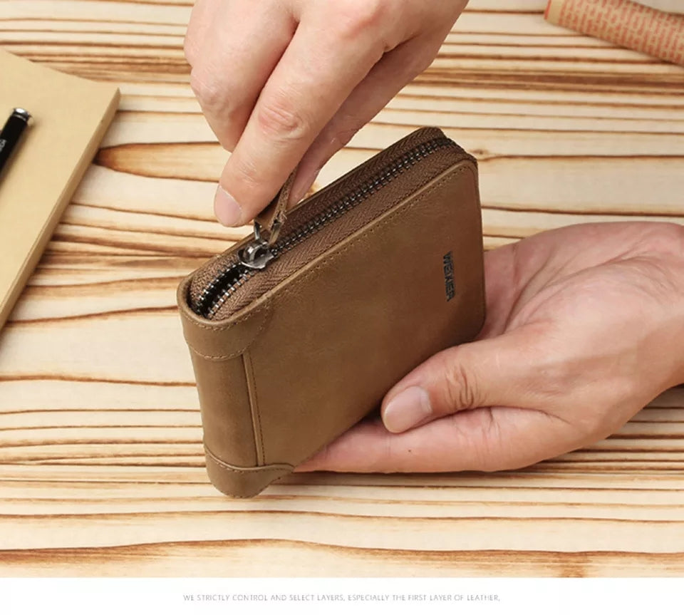 New high quality gol zip Wallet for Men