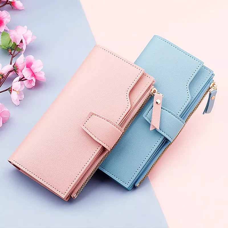 New long multi card holder wallet for girls and womens