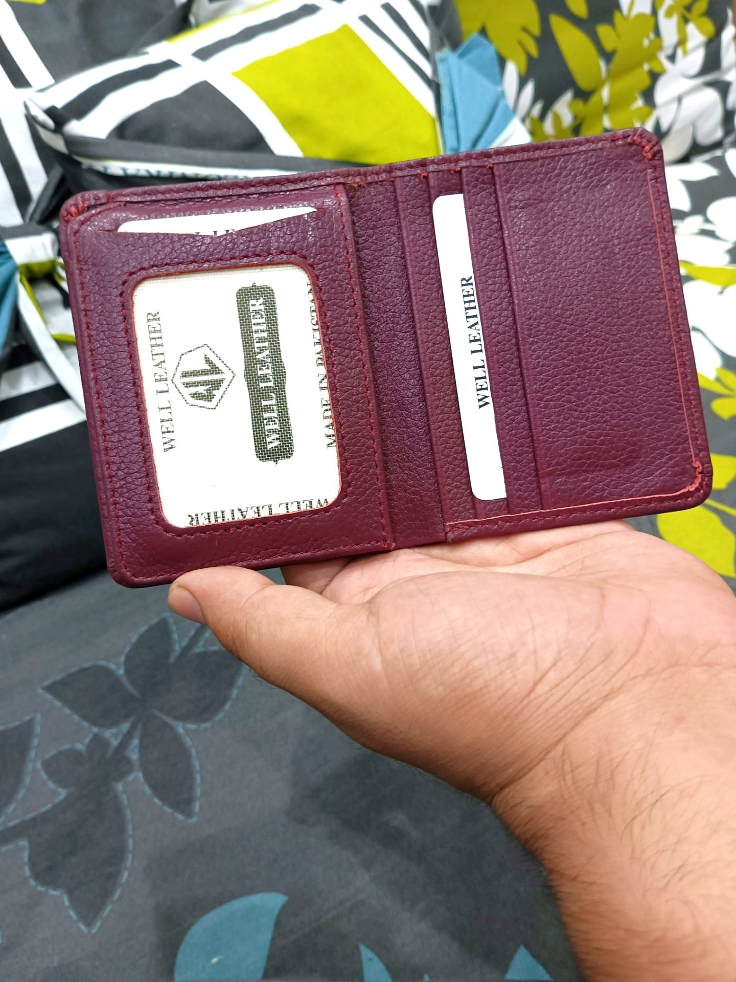 Secret cash Pocket hand made Original Leather Wallet For Men