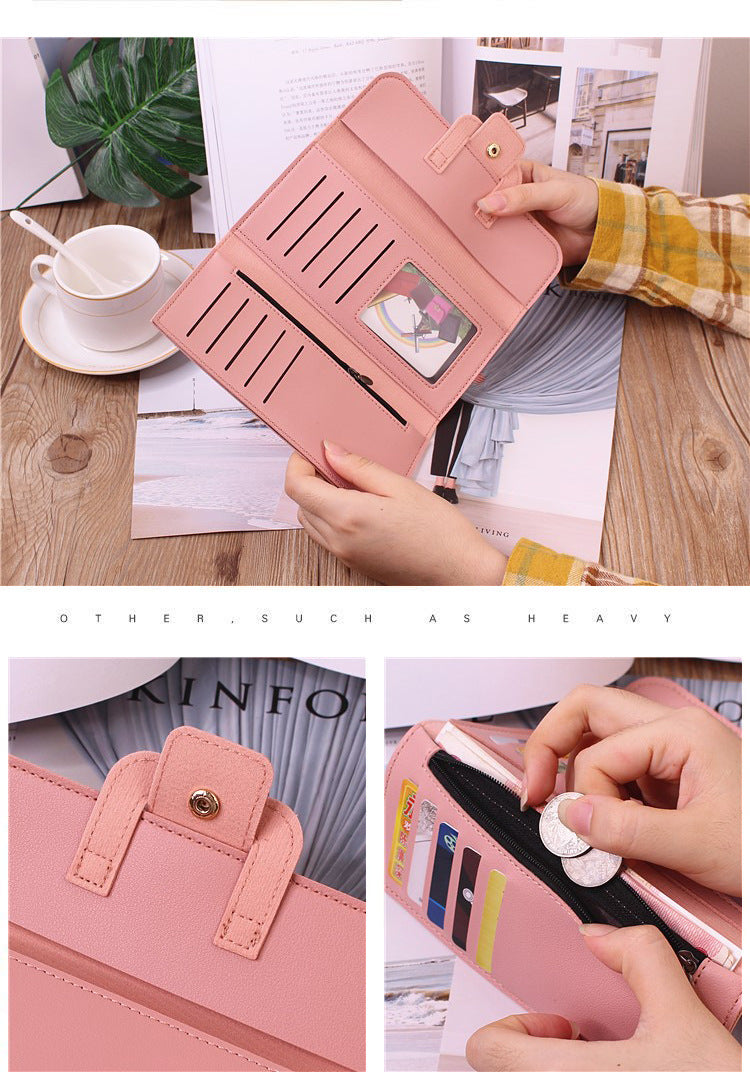 Women Wallets Long Zipper Coin Purses PU Leather Fashion Ladies Multifunctional Clutch Money Bag High Quality Brand Card Holder