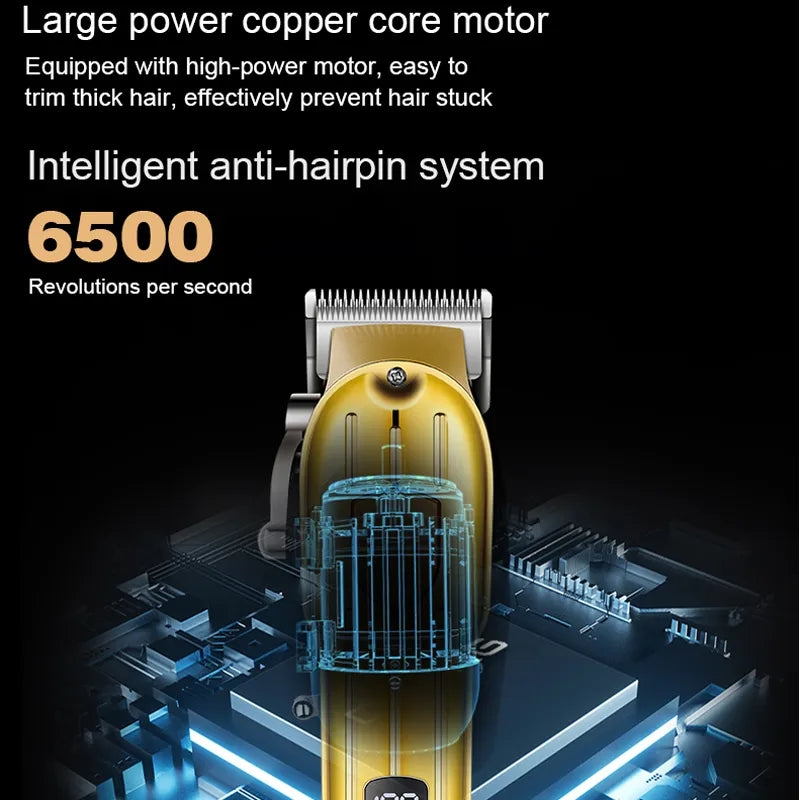 DALING 1538A Electric Hair Clipper Rechargeable Shaver Beard trimmer Professional Hair Trimmer Cordless Oil head Men Hair Cutting Machine Beard razor