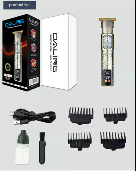 Daling 1323 double Lcd professional Rechargable Shaver