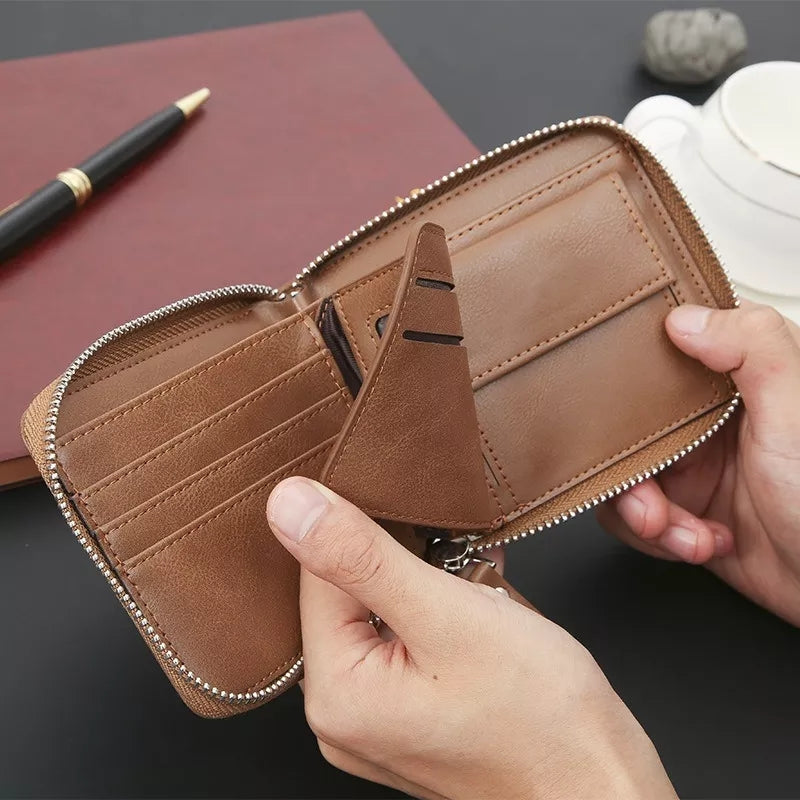 New high quality gol zip Wallet for Men