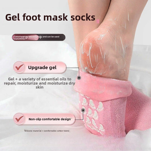 High Quality Women Foot Spa moisturising silicon Socks For Dry Craked Feet Lotion Socks