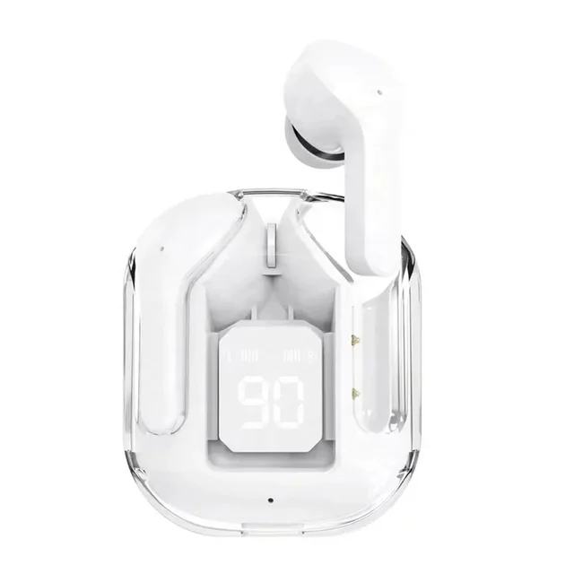 Air31 Earbuds Wireless Crystal Transparent Bluetooth 5.3 Air 31Ear Buds Wireless Head set Transparent Charging Case Heavy bass Stero Earphones Noise reduction Sports headset.