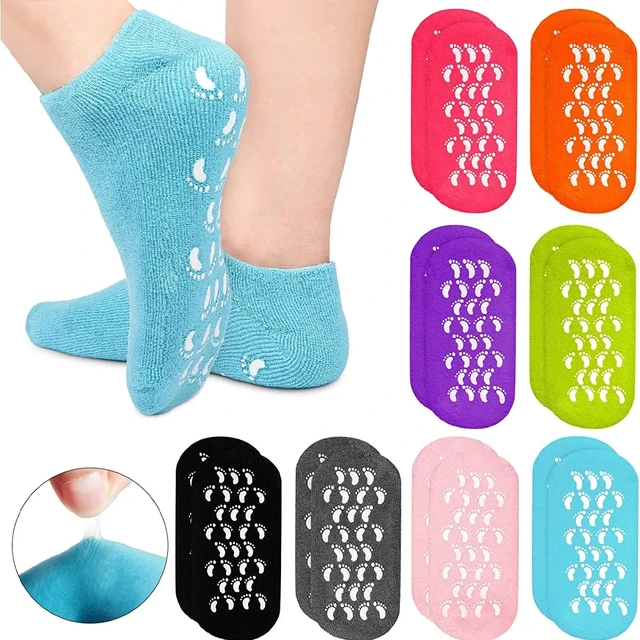 High Quality Women Foot Spa moisturising silicon Socks For Dry Craked Feet Lotion Socks