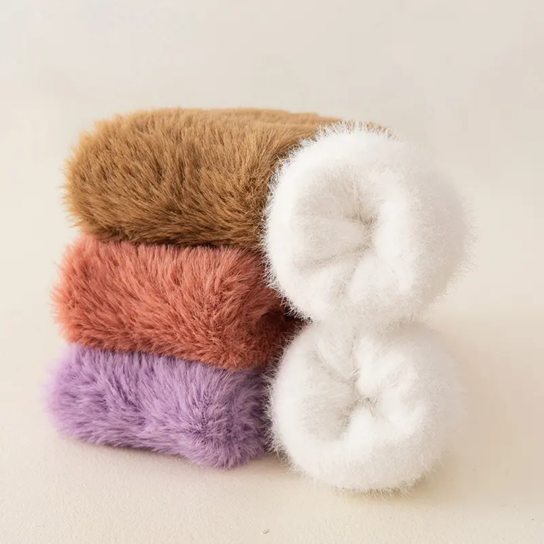 Mink Long Woolen Socks Women's Autumn Winter Sleep Socks Warm Thickened Mid-Calf Fleece-Lined Floor Socks For Women