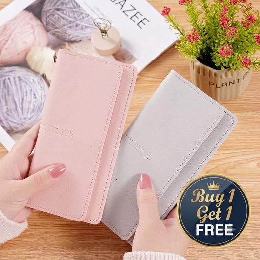 Buy 1 Get 1 Free Slim And Light weight Wallet For Womens D88