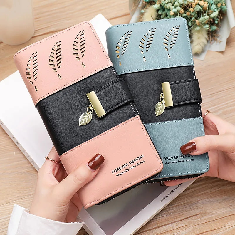 Pu Leather Long branded Wallet For Girls