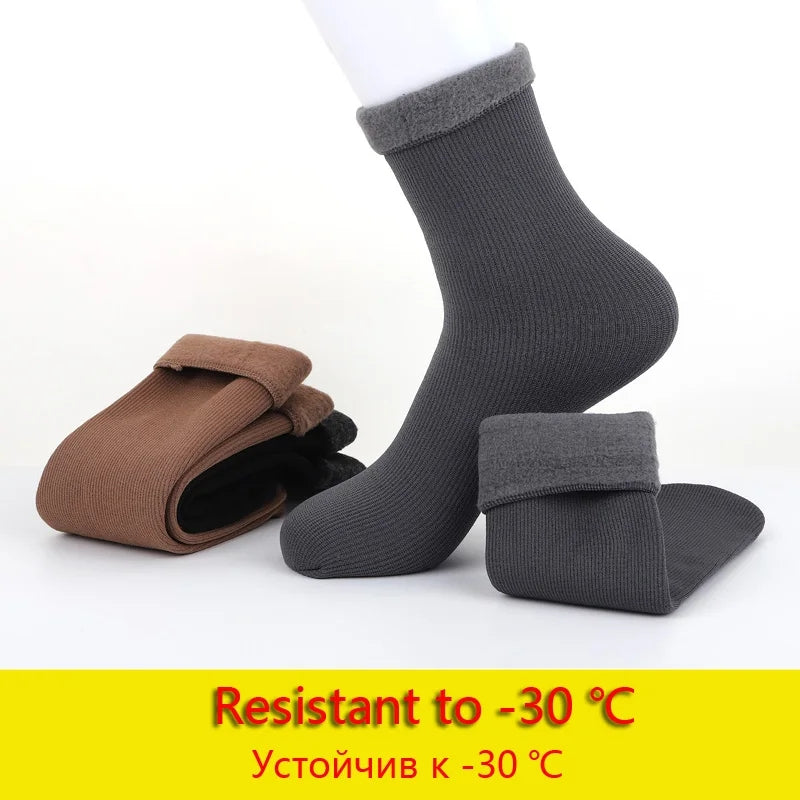 5pair  winter  thermal socks For Men's