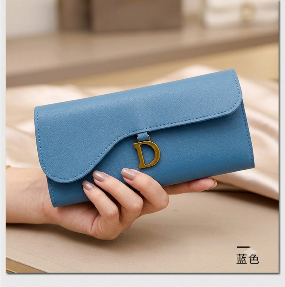 (Buy 1 Get 1 Free) New D shape Long luxury wallet for womens