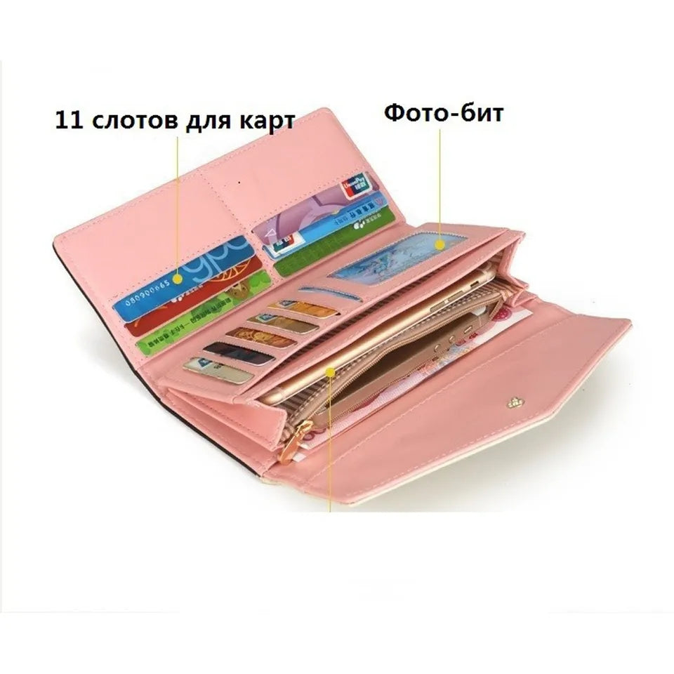 Women Wallet Female For Lady Coin Purse Long Clutch Bag Money Phone Girl Card Holder Cardholder Caibu Hammock Perse Wolet Murse